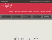Tablet Screenshot of hotelruby2.com